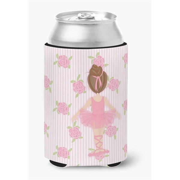 Carolines Treasures Ballerina Brunette Back Pose Can or Bottle Hugger - BB5176CC