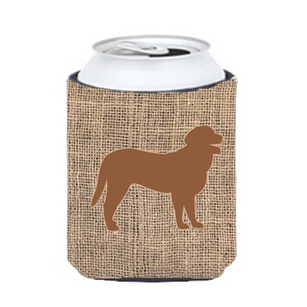 Carolines Treasures Curly Coated Retriever Burlap And Brown Can Or Bottle  Hugger - BB1074-BL-BN-CC