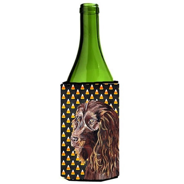 Carolines Treasures Boykin Spaniel Halloween Candy Corn Wine Bottle  Hugger - SC9532LITERK