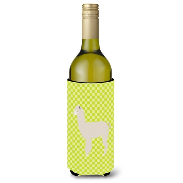 Carolines Treasures Alpaca Green Wine Bottle Beverge Insulator Hugger - BB7745LITERK