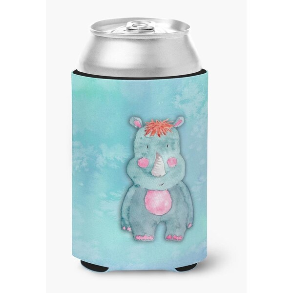 Carolines Treasures Rhinoceros Watercolor Can or Bottle Hugger - BB7381CC