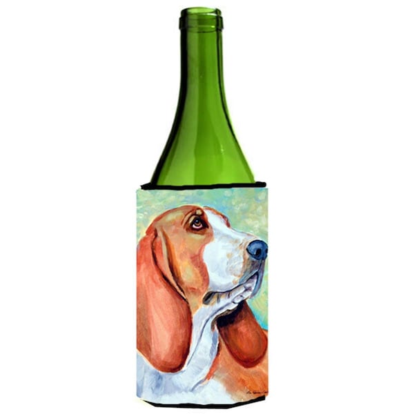 Carolines Treasures Basset Hound Wine bottle sleeve Hugger - 7227LITERK