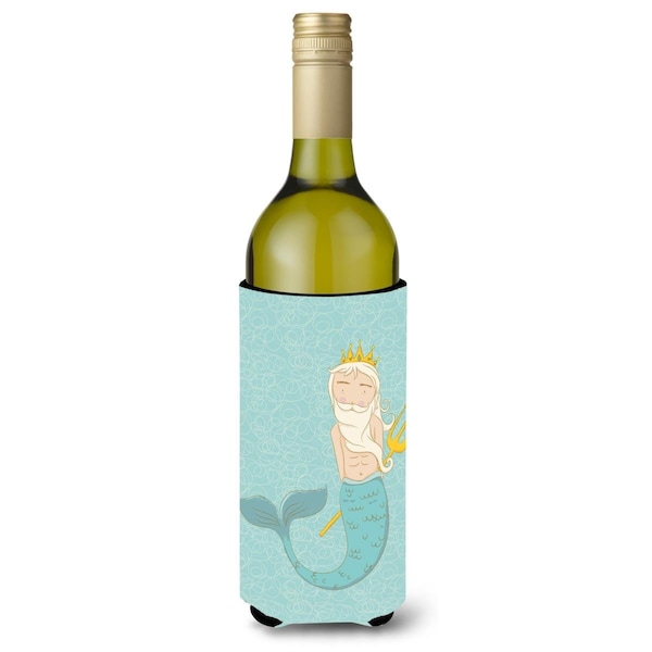 Carolines Treasures Neptune Merman Wine Bottle Beverge Insulator Hugger - BB8584LITERK