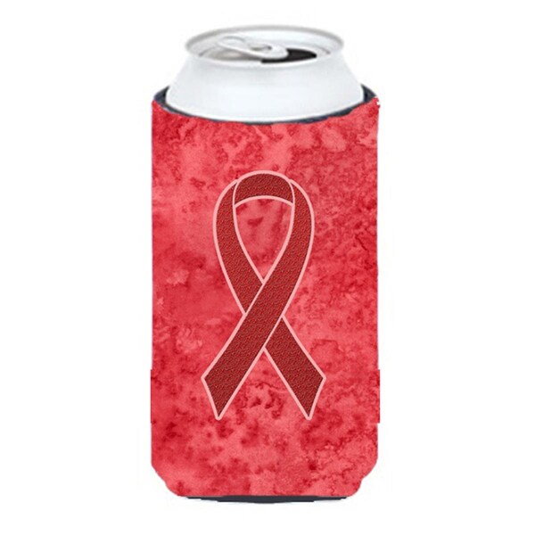 Carolines Treasures Red Ribbon for Aids Awareness Tall Boy bottle sleeve Hugger  22 To 24 Oz. - AN1213TBC