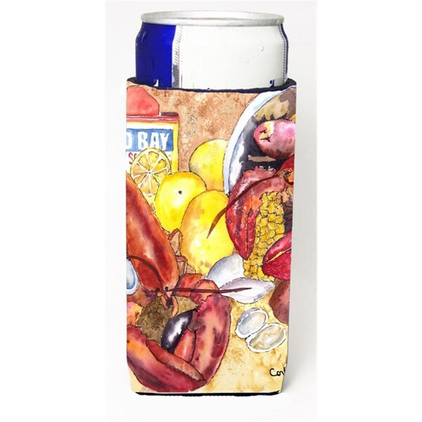 Carolines Treasures Lobster Lobster Bake With Old Bay Seasonings Michelob Ultra bottle sleeves For Slim Cans - 12 oz. - 8719MUK