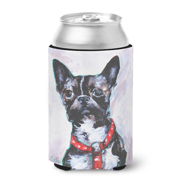 Carolines Treasures Boston Terrier Brindle Ziggy Can or Bottle Hugger - MW1312CC