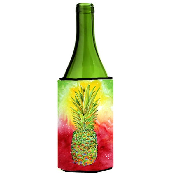 Carolines Treasures Pineapple Wine bottle sleeve Hugger - 8395LITERK
