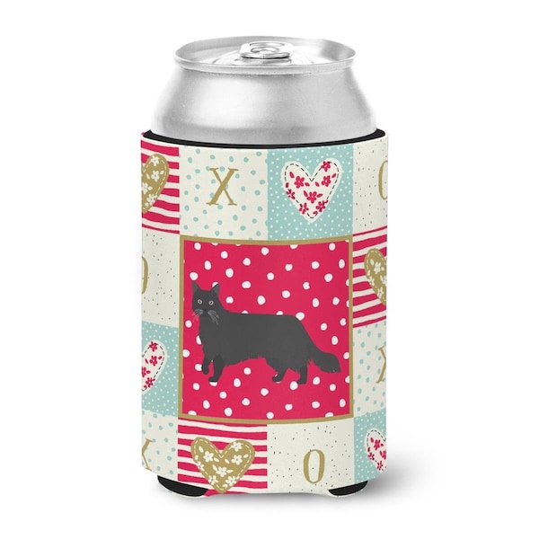 Carolines Treasures 12 oz Black Chantilly Tiffany Cat Love Can or Bottle Hugger - CK5575CC