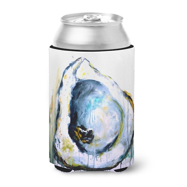 Carolines Treasures Aqua Sand Oyster Can or Bottle Hugger - MW1300CC