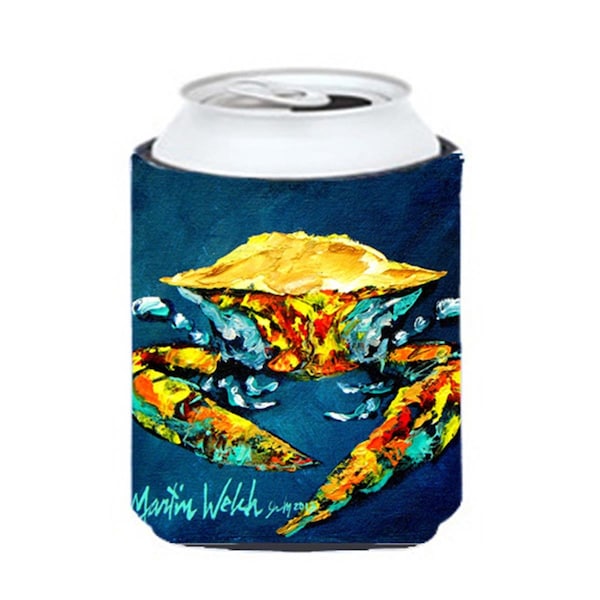 Carolines Treasures Crab Catch Up Can Or Bottle  Hugger - MW1013CC