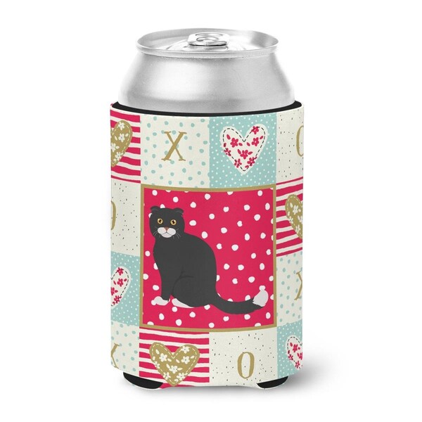 Carolines Treasures 12 oz Foldex Exotic Fold No.2 Cat Love Can or Bottle Hugger - CK5763CC