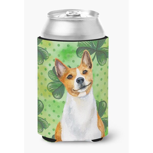 Carolines Treasures Basenji St.Patricks Can or Bottle Hugger - BB9866CC