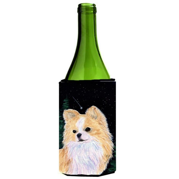 Carolines Treasures Starry Night Chihuahua Wine bottle sleeve Hugger - 24 oz. - SS8508LITERK