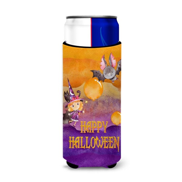 Carolines Treasures Halloween Little Witch & Bat Michelob Ultra Hugger for Slim Cans - BB7458MUK