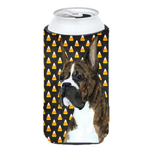 Carolines Treasures Boxer Candy Corn Halloween Portrait Tall Boy Hugger - 22 To 24 oz. - SS4301TBC