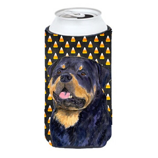Carolines Treasures Rottweiler Candy Corn Halloween Portrait Tall Boy  Hugger - SS4317TBC