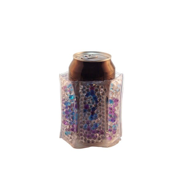 Zees Creations The Cool Sack, Beaded Can Cooler - Blue, Purple, Clear - CS9109