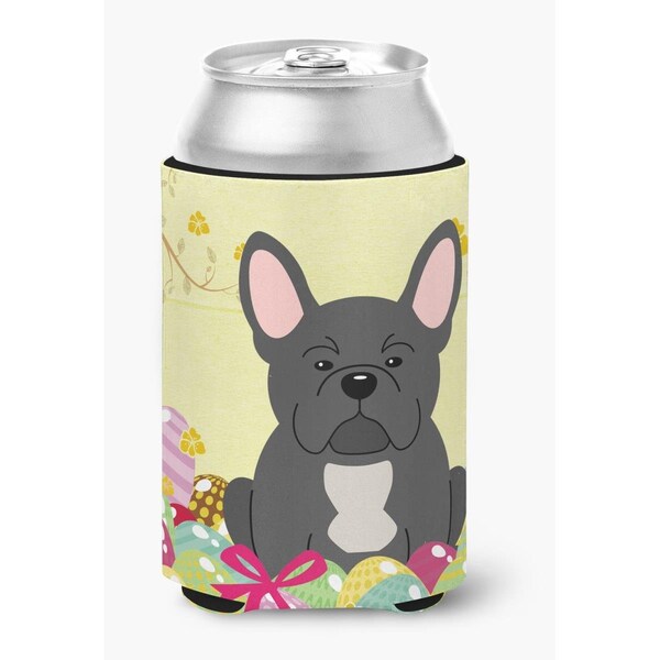 Carolines Treasures Easter Eggs French Bulldog Black Can or Bottle Hugger - BB6014CC