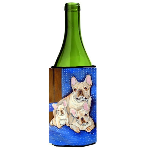 Carolines Treasures French Bulldog Mommas Love Wine bottle sleeve Hugger - 7055LITERK