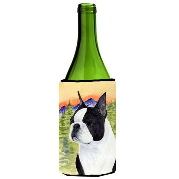 Carolines Treasures Boston Terrier Wine bottle sleeve Hugger - SS8187LITERK