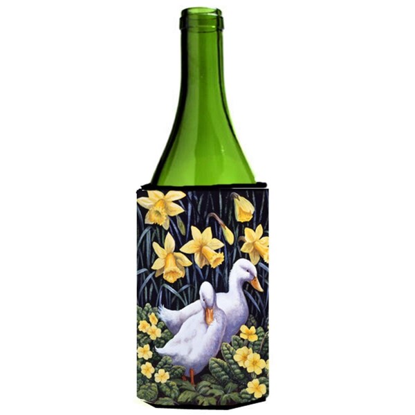 Carolines Treasures Ducks by Daphne Baxter Wine Bottle Can cooler Hugger - BDBA0279LITERK