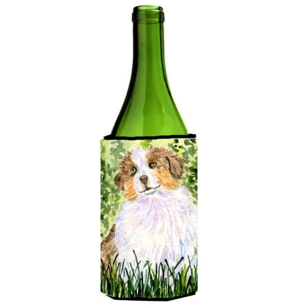 Carolines Treasures Australian Shepherd Wine bottle sleeve Hugger - 24 Oz. - SS8844LITERK