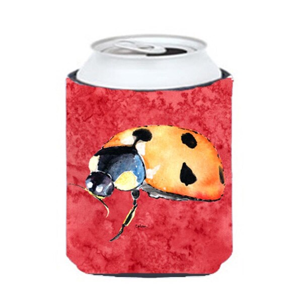 Carolines Treasures Lady Bug On Red Can Or bottle sleeve Hugger - 12 oz. - 8869CC