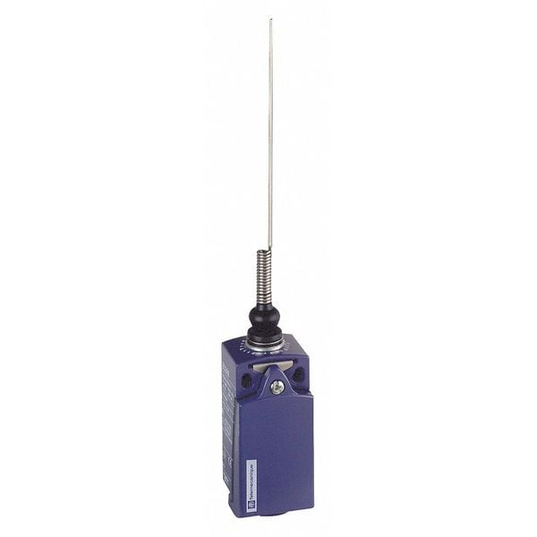 Interruptor de límite Telemecanique Sensors, Bigote de gato, Palo oscilante, 1NC/1NO, 10A @ 240V AC, Ubicación del actuador: Parte superior - XCKD2106N12.