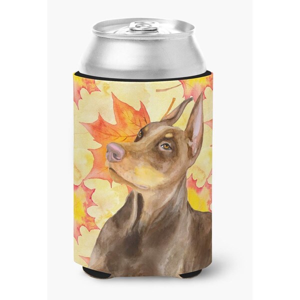 Carolines Treasures Doberman Pinscher Fall Can or Bottle Hugger - BB9970CC