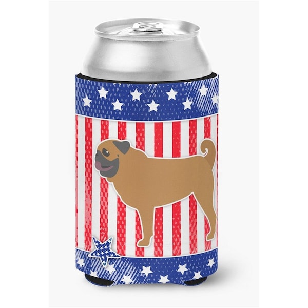 Carolines Treasures USA Patriotic Pug Can or Bottle Hugger - BB3347CC
