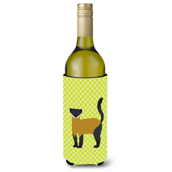 Carolines Treasures Yellow-Throated Marten Green Wine Bottle Beverge Insulator Hugger - BB7700LITERK