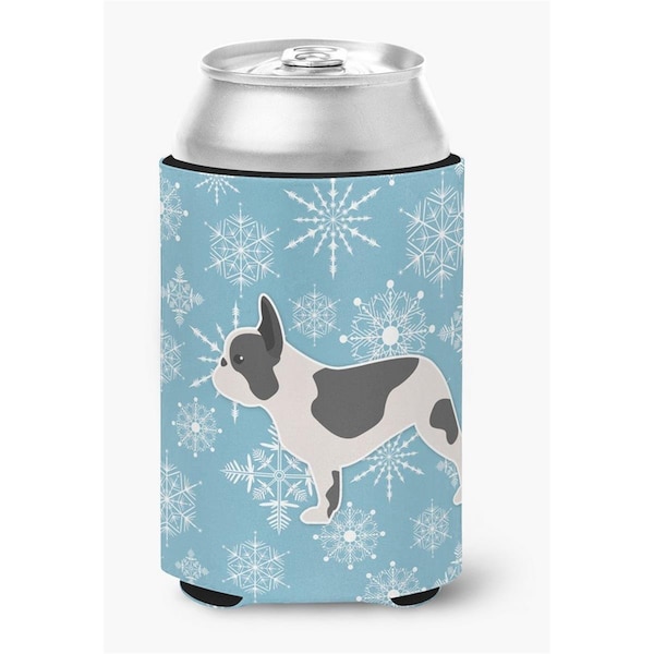 Carolines Treasures Winter Snowflake French Bulldog Can or Bottle Hugger - BB3541CC