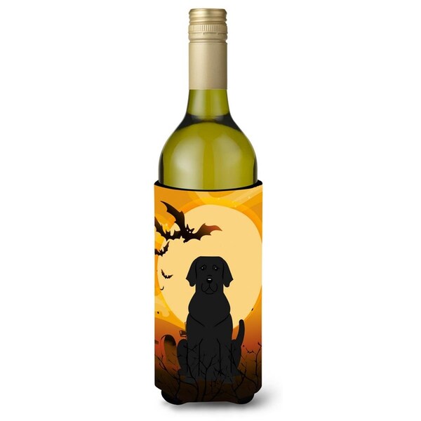 Carolines Treasures Halloween Black Labrador Wine Bottle Beverge Insulator Hugger - BB4323LITERK