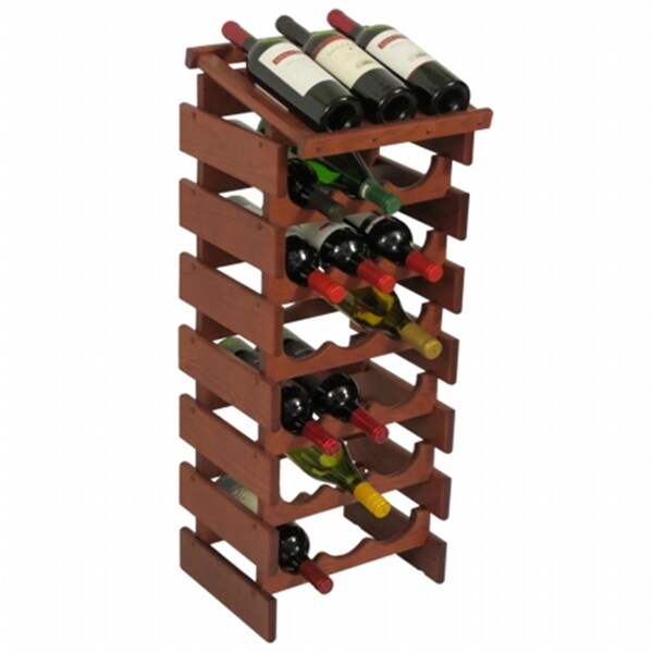 Razoredge Dakota Wine Rack with Display Top - Mahogany - RA3262398