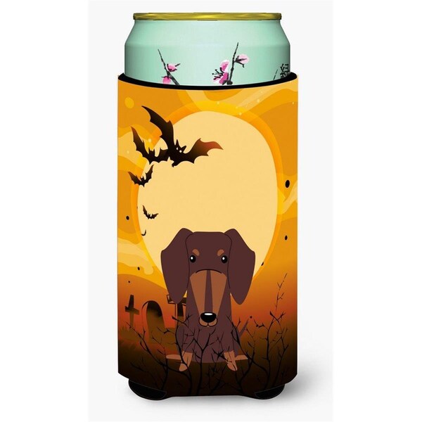 Carolines Treasures Halloween Dachshund Chocolate Tall Boy Beverage Insulator Hugger - BB4397TBC
