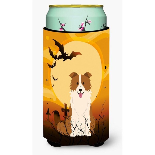 Carolines Treasures Halloween Border Collie Red and White Tall Boy Beverage Insulator Hugger - BB4385TBC