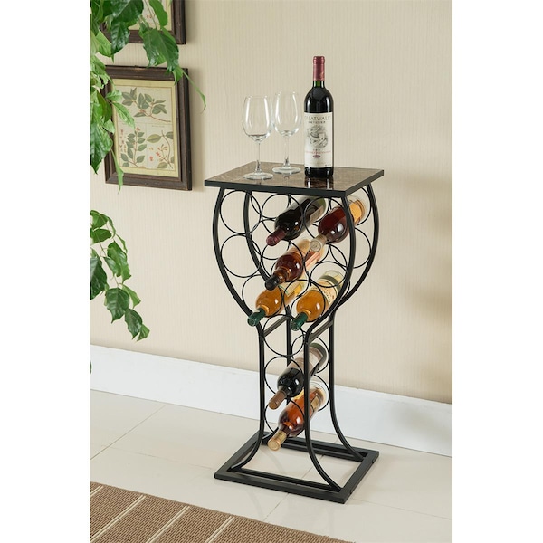Kb 33 x 15 x 12 in. Wine Rack - Black - WR1350