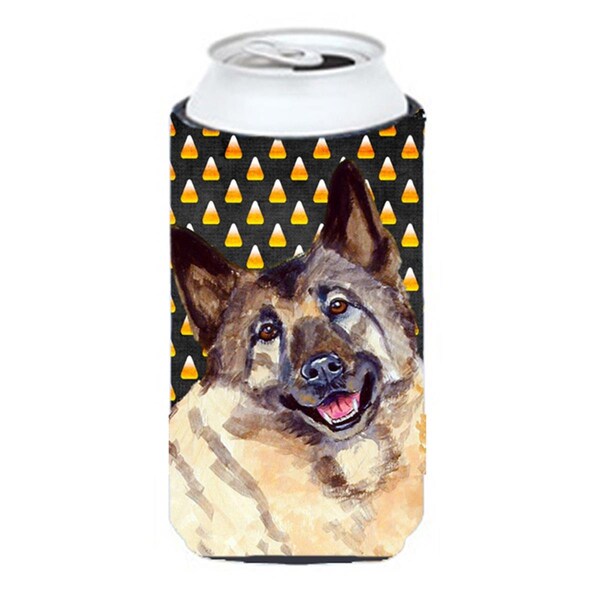 Carolines Treasures Norwegian Elkhound Candy Corn Halloween Portrait Tall Boy bottle sleeve Hugger - 22 To 24 oz. - LH9048TBC