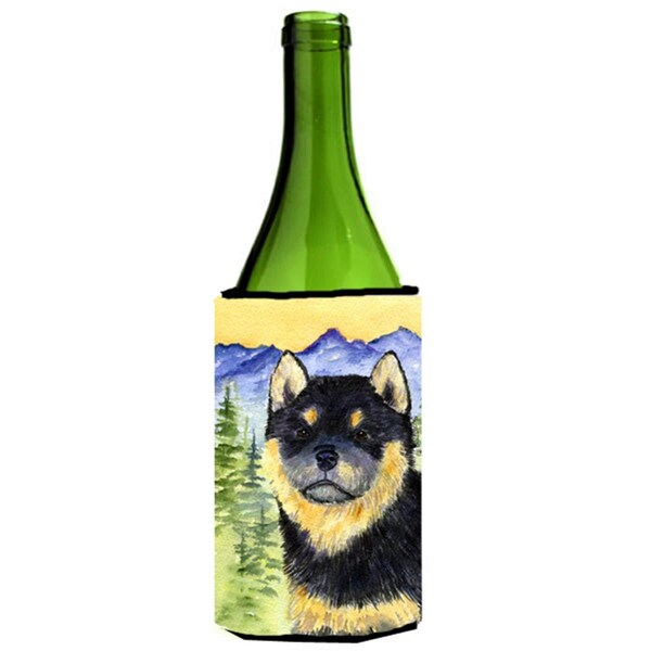 Carolines Treasures Shiba Inu Wine bottle sleeve Hugger - 24 oz. - SS8274LITERK