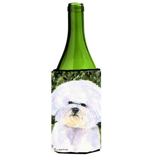 Carolines Treasures Bichon Frise Wine bottle sleeve Hugger - 24 Oz. - SS8829LITERK