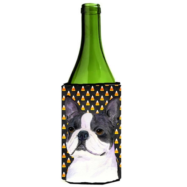 Carolines Treasures Boston Terrier Halloween Portrait Wine Bottle Hugger - 24 oz. - SS4309LITERK