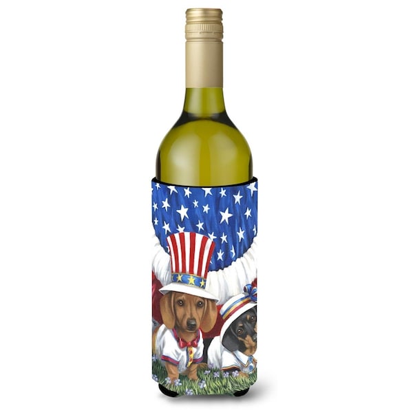Carolines Treasures 24 oz Dachshund USA Wine Bottle Hugger - PPP3088LITERK