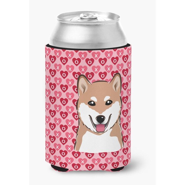Carolines Treasures Shiba Inu Hearts Can or Bottle Hugger - BB5295CC