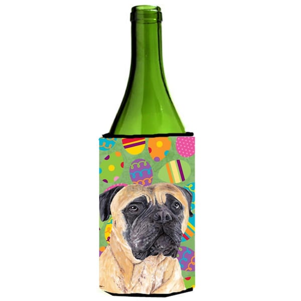 Carolines Treasures Mastiff Easter Eggtravaganza Wine Bottle   Hugger - 24 oz. - SC9465LITERK