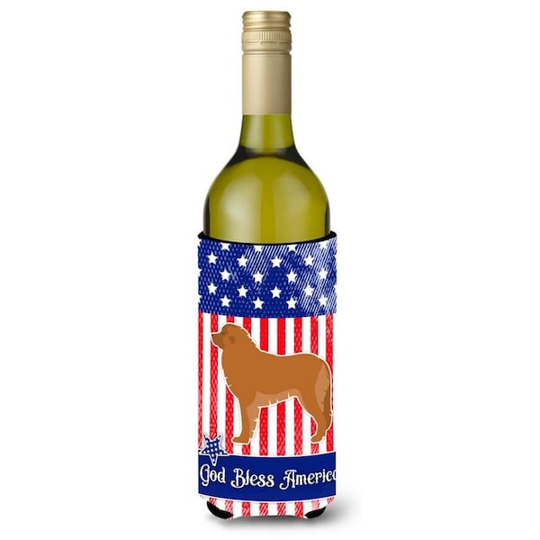 Carolines Treasures USA Patriotic Leonberger Wine Bottle Beverge Insulator Hugger - BB3358LITERK