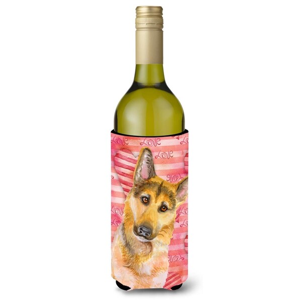 Carolines Treasures German Shepherd No 2 Love Wine Bottle Beverge Insulator Hugger - BB9798LITERK