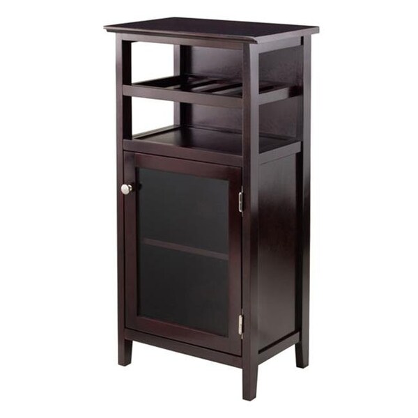 Winsome Winsome 92119 37.48 x 19.13 x 12.72 in. Alta Wine Cabinet; Espresso - 92119