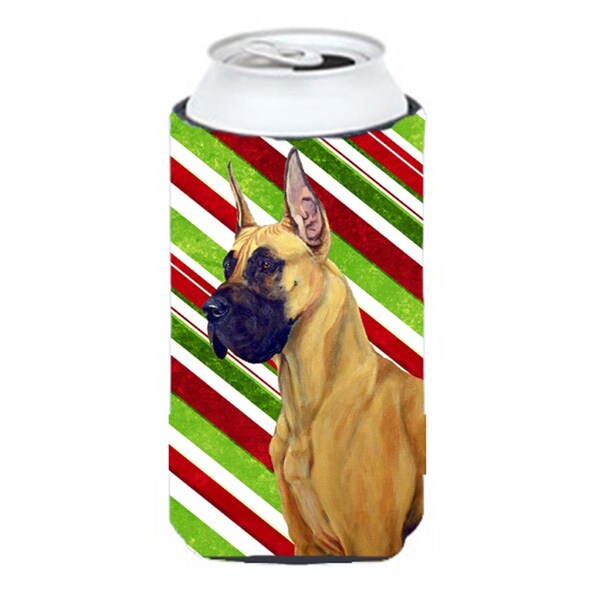 Carolines Treasures Great Dane Candy Cane Holiday Christmas Tall Boy bottle sleeve Hugger - 22 To 24 oz. - LH9220TBC