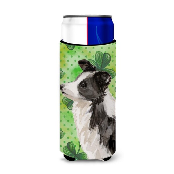Carolines Treasures Border Collie St. Patricks Michelob Ultra Hugger for Slim Cans - BB9548MUK
