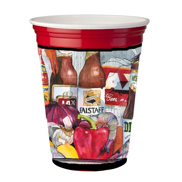 Carolines Treasures New Orleans Beers And Spices Red Solo Cup  Hugger - 1017-1RSC